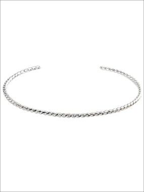 Handmade Sterling Silver Twisted Rope Cuff Bracelet Small
